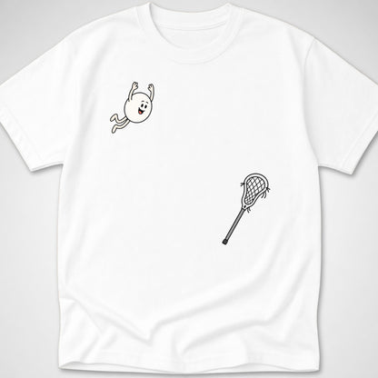 Lacrosse Dive — Youth Tee — White