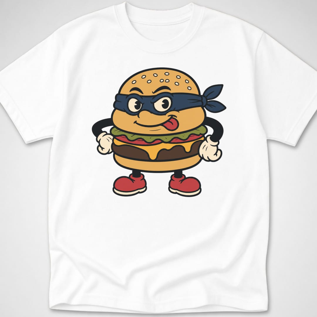 Burger Burglar — Youth Tee — White