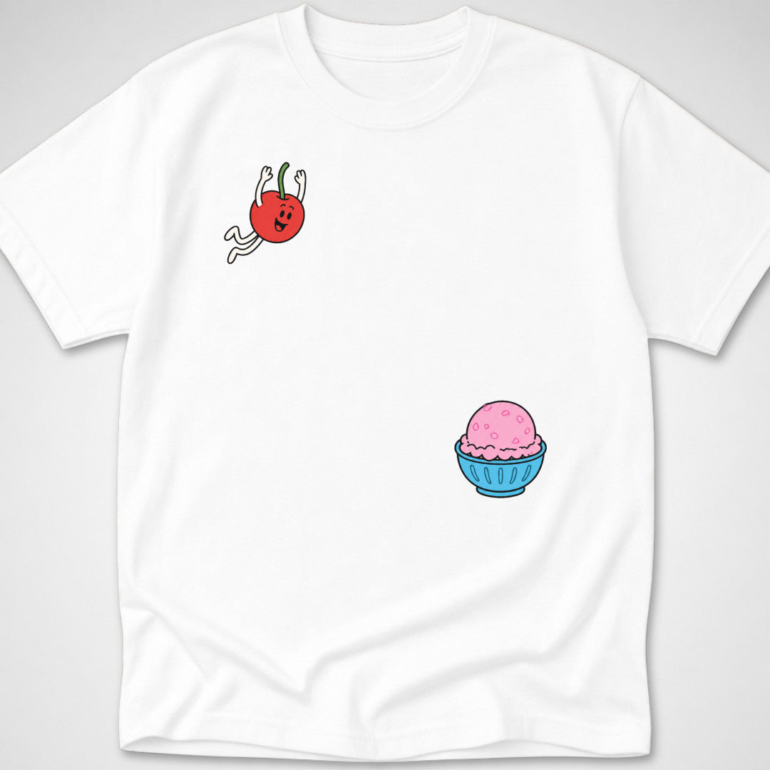 Cherry dive — Youth Tee — White