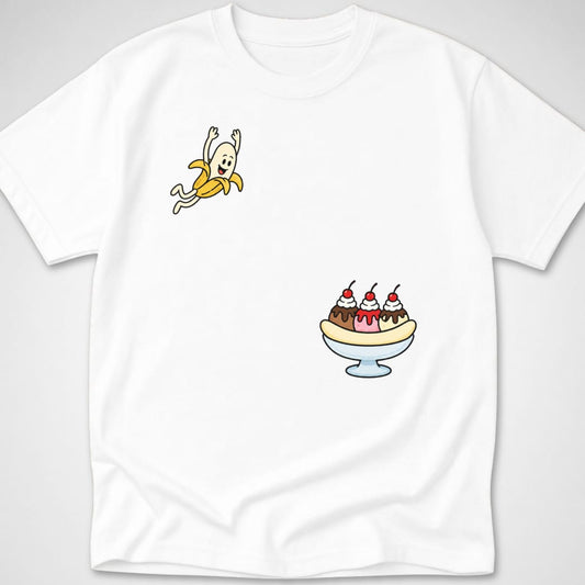 Banana Split Dive — Youth Tee — White