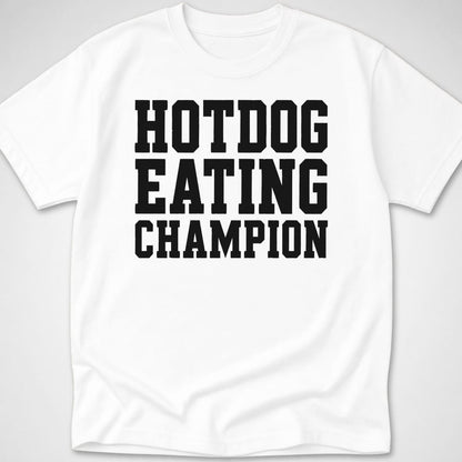 Hotdog Eating Champion — Youth Tee — White