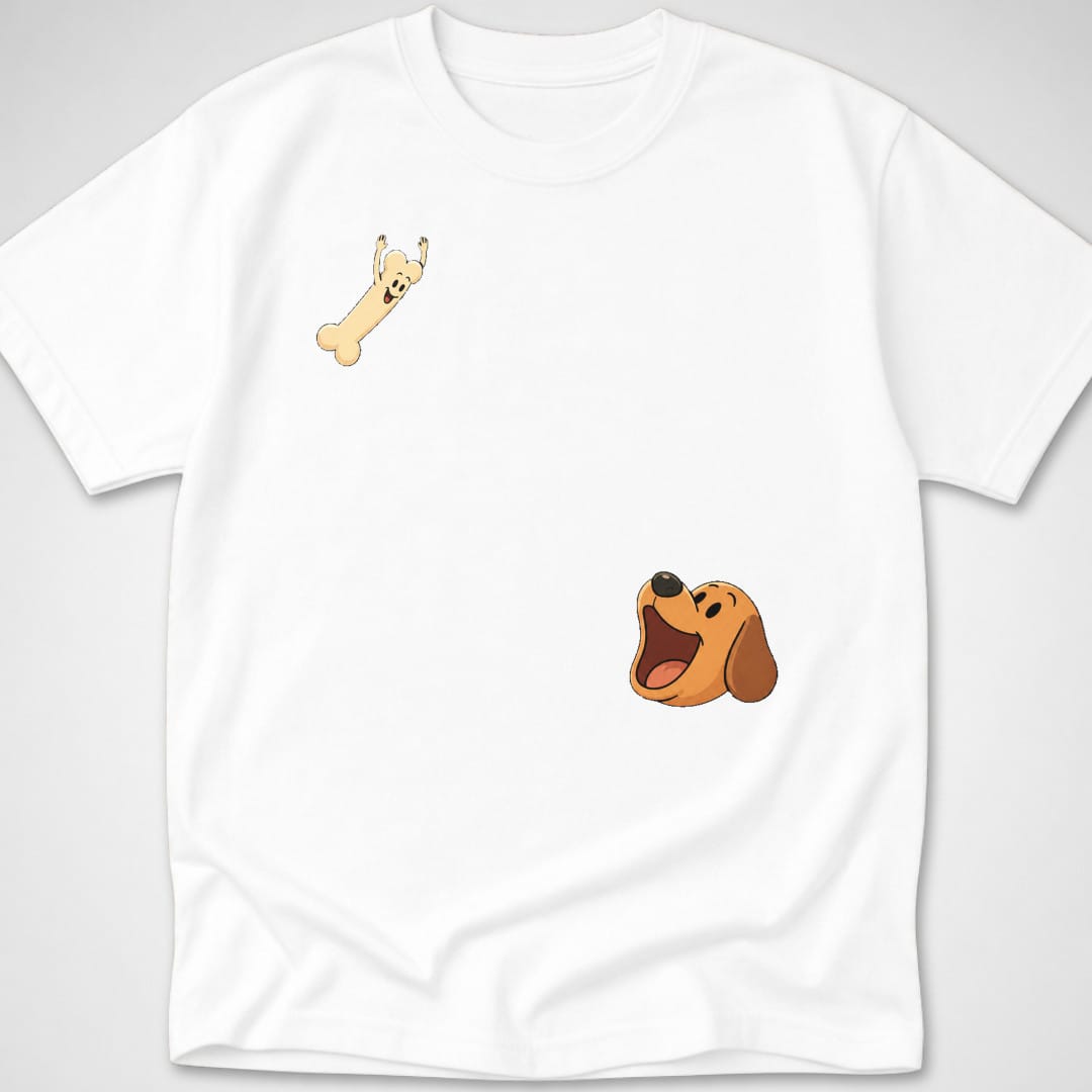 Dog Bone Dive — Youth Tee — White