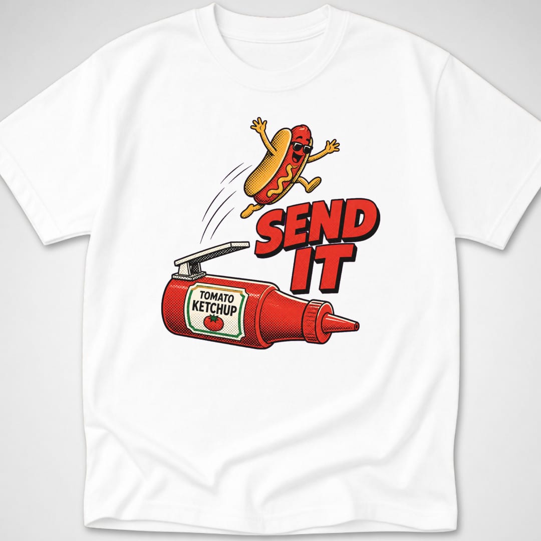 Send It — Youth Tee — White