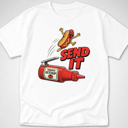 Send It — Youth Tee — White