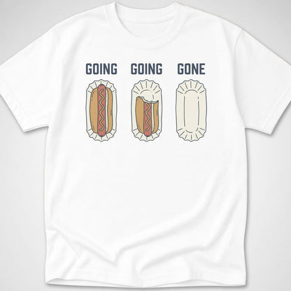 Going Going Gone — Youth Tee — White
