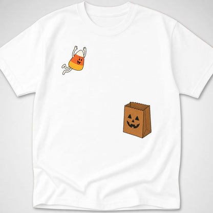 Candy Corn Dive — Youth Tee — White