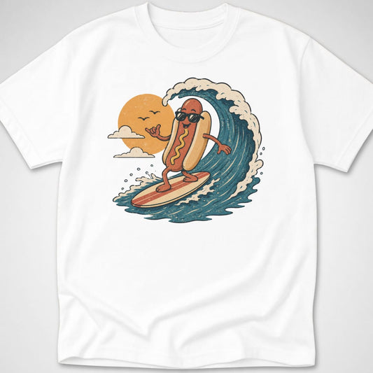 Hotdog Surf Club — Youth Tee — White