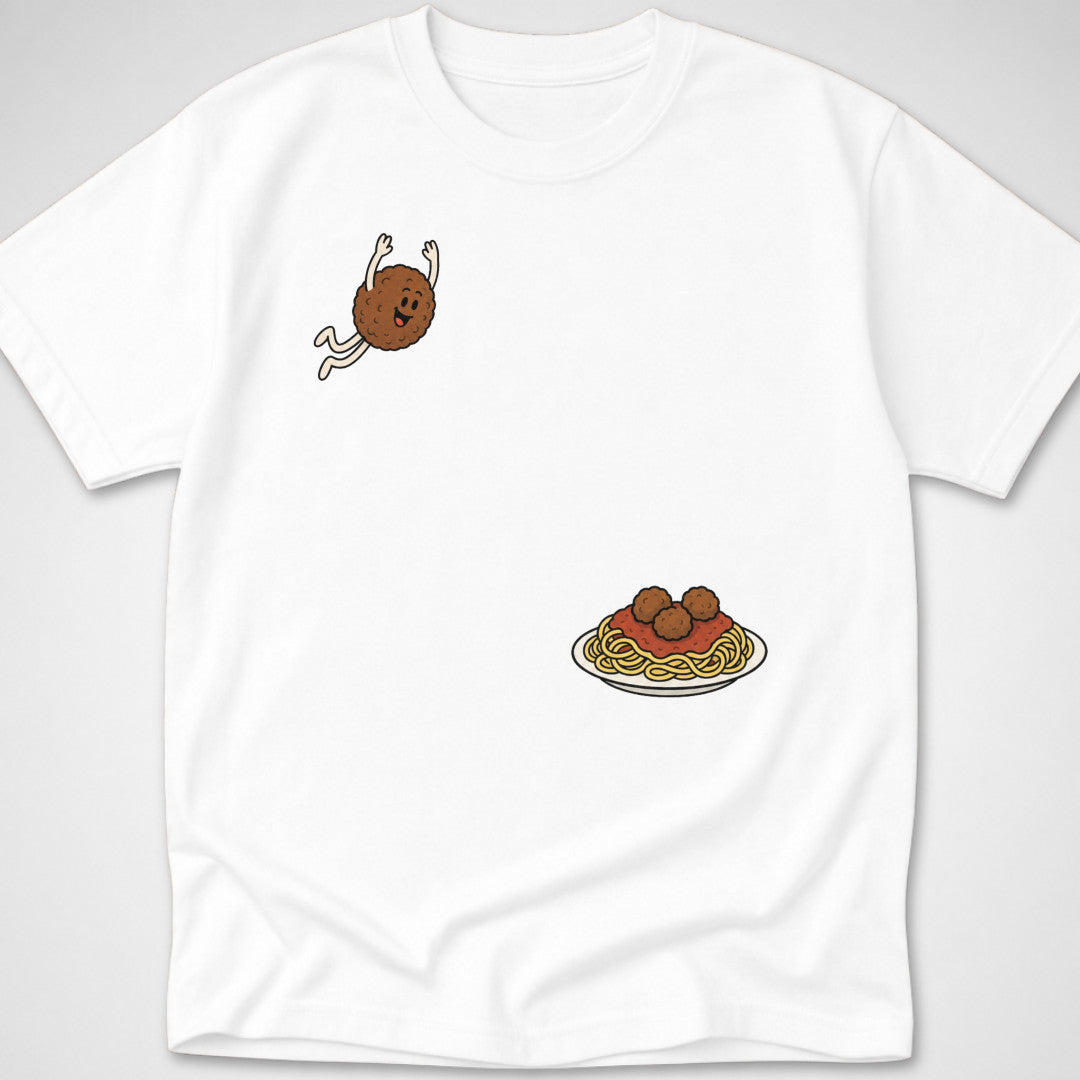 Meatball Dive — Youth Tee — White