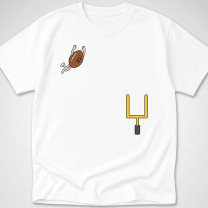 Football Dive — Youth Tee — White